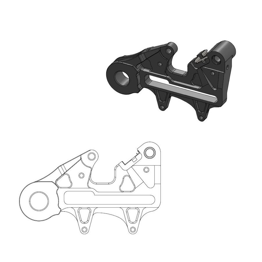 Spacer Husqvarna 300 TE (18-21) rear 240 mm - Moto Master MM-211112