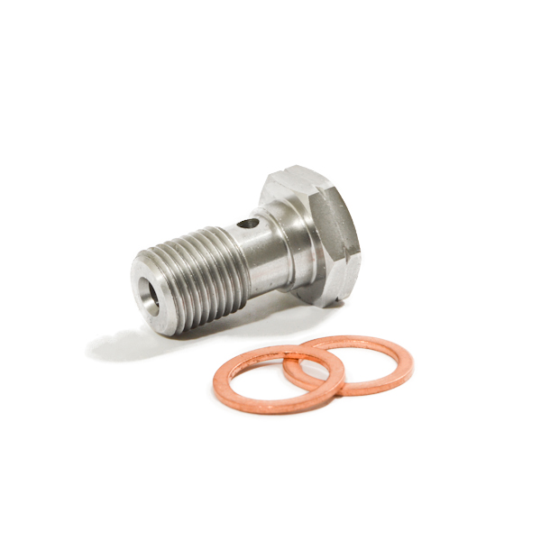 Brake line bolt M10x1 + Pair of copper washers MM-213017