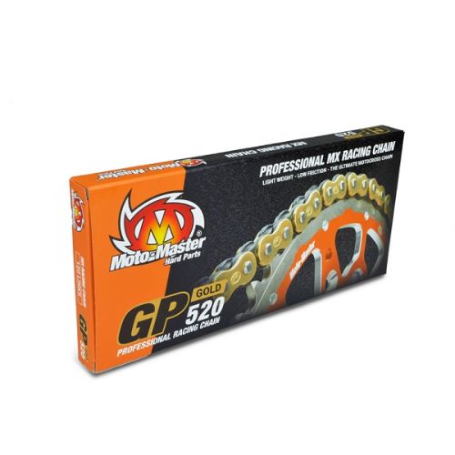 Drive chain MM chain pitch 520 GP cross professional without O-RING 120 links -gold MM-652004