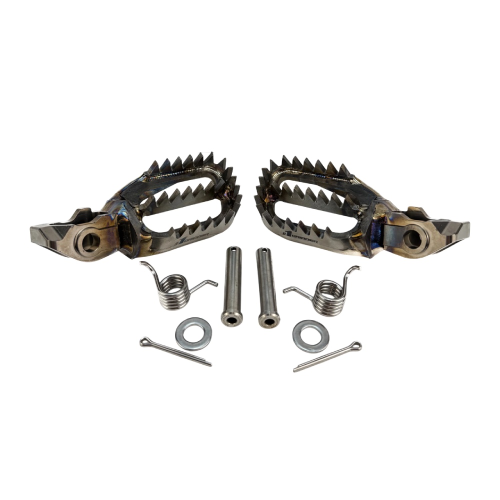 Footpegs titanium KTM 250 EXC (24-26) standard ultra grip OFP-T01B-0D0B