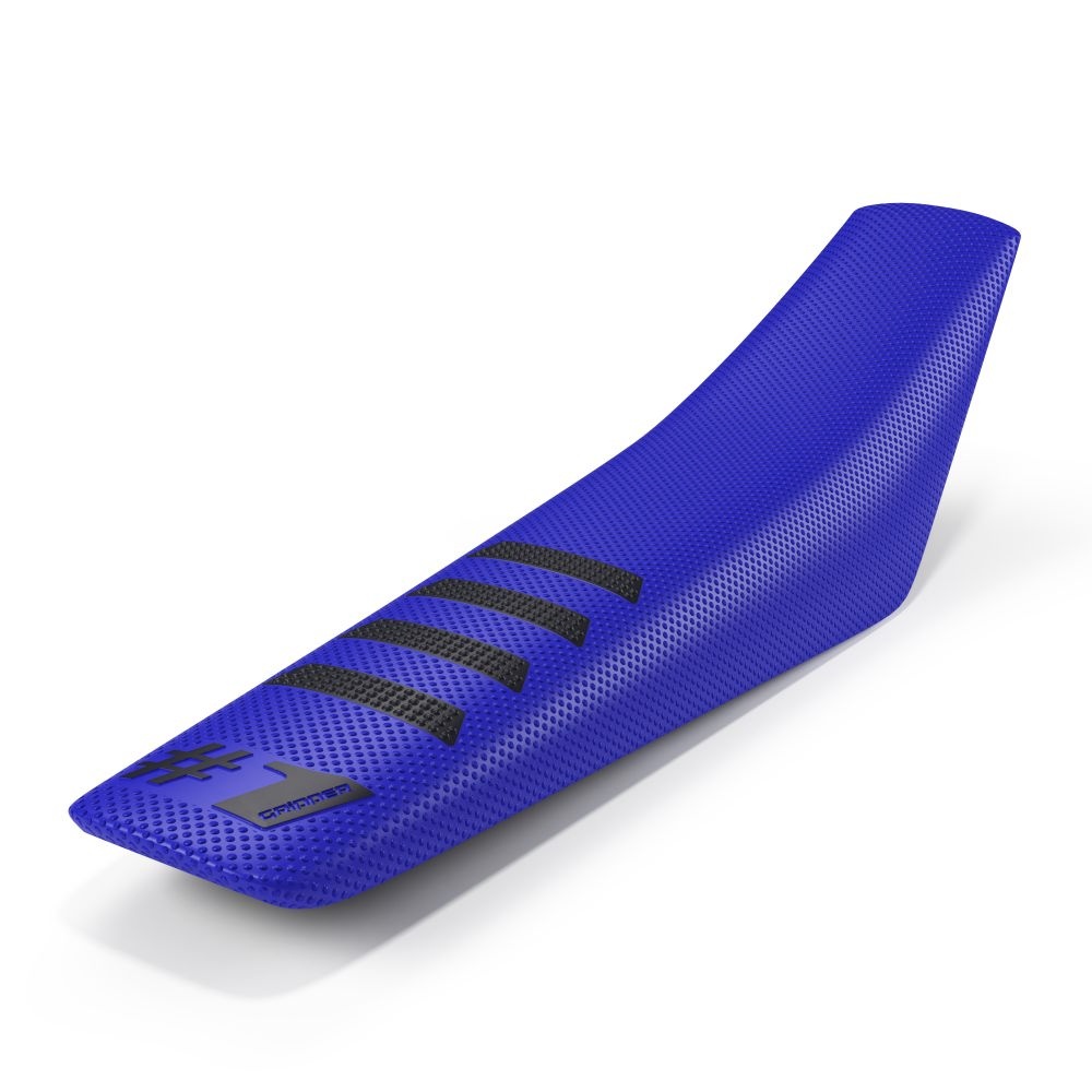 Universal seat cover Onegripper - Ribbed blue and black OSC02-BEBL