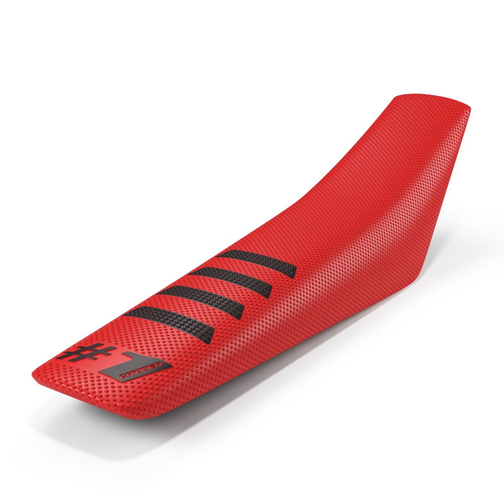 Universal seat cover Onegripper - Ribbed red and black OSC02-RDBL