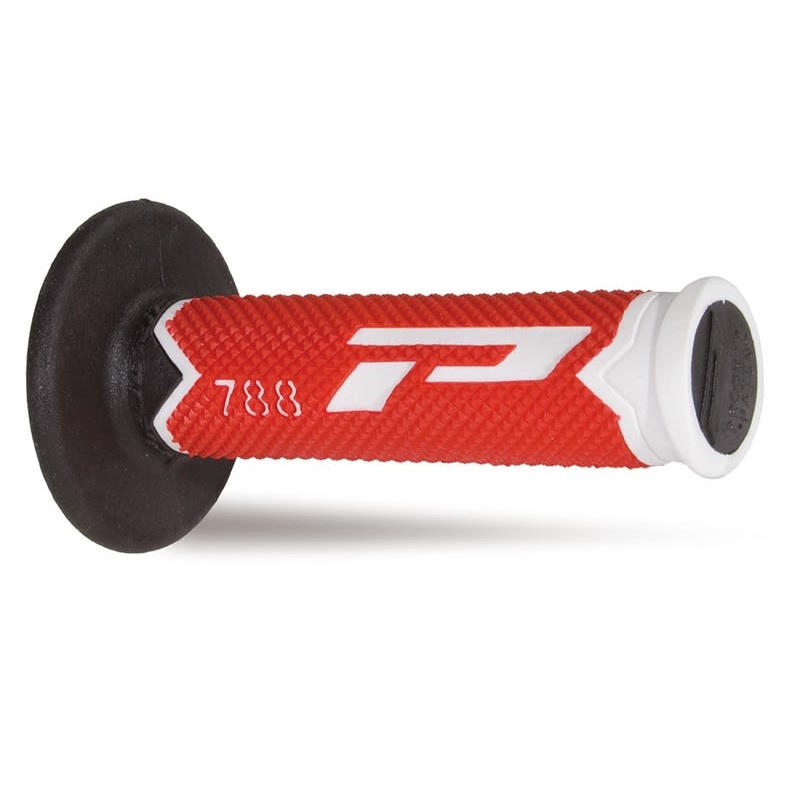 Pair of Grips off-road Pro Grip 788 - white red black