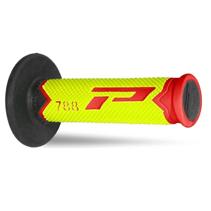Pair of Grips off-road Pro Grip 788 - red neon yellow black