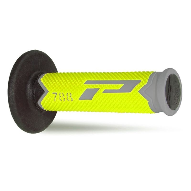 Pair of Grips off-road Pro Grip 788 - grey neon yellow black