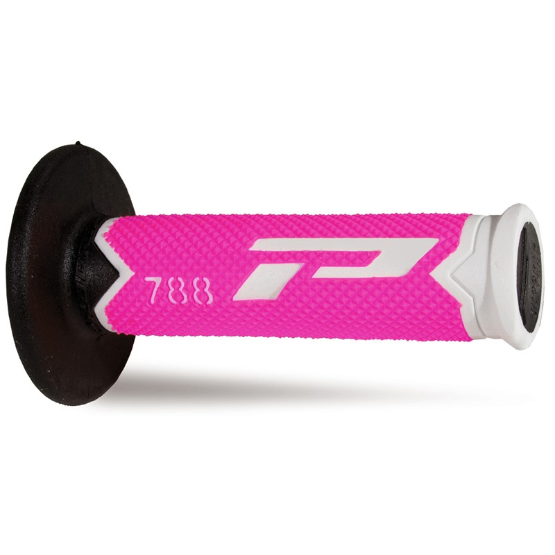 Pair of Grips off-road Pro Grip 788 - white fuchsia fluo black