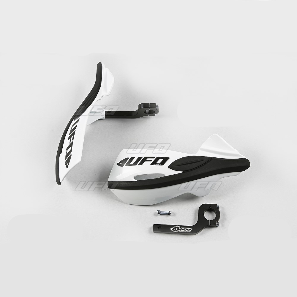 Pair of handguards UFO PATROL universal white Pair of handguards UFO PATROL universal white