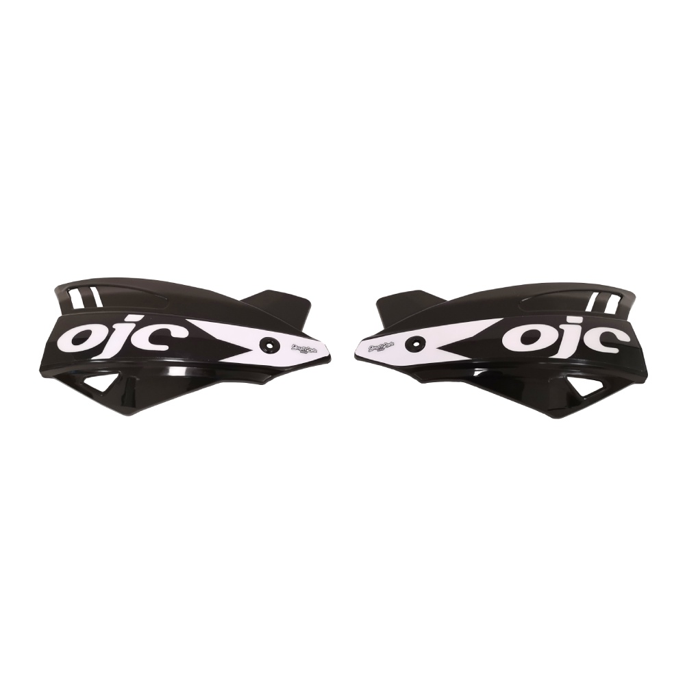 Pair of handguards OJC SHARK universal black (white sticker) Pair of handguards OJC SHARK universal black (white sticker)