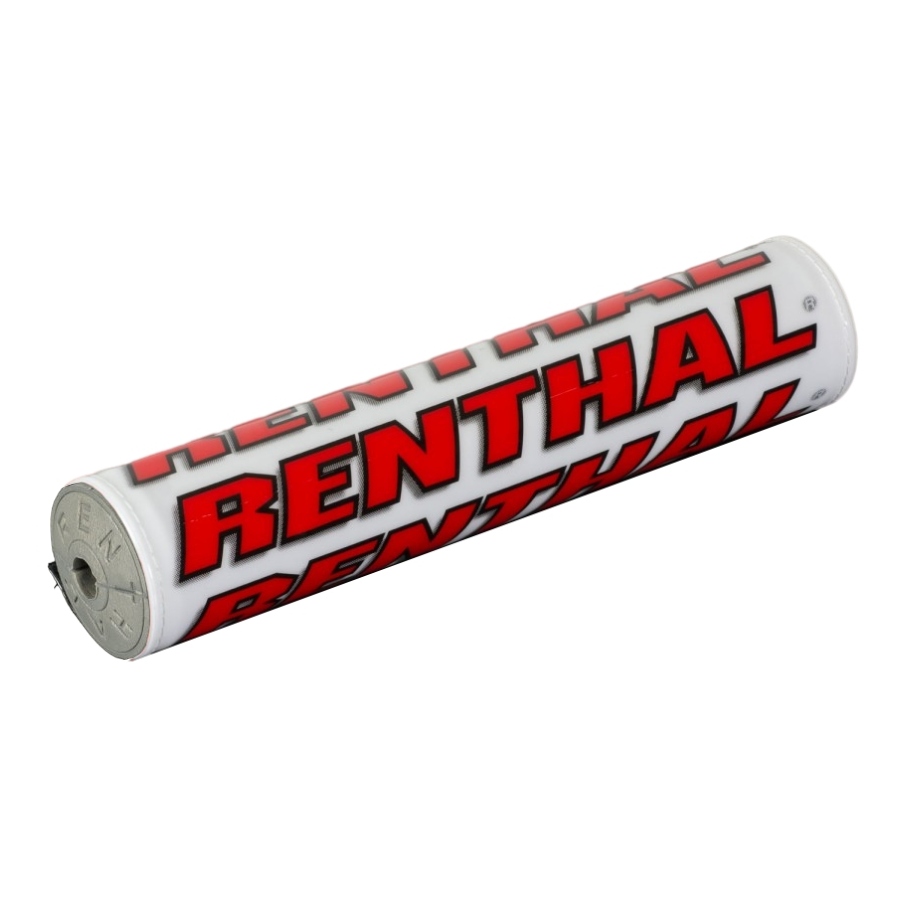 Handlebar pad Renthal white and red - Handlebar with crossbar R-P263