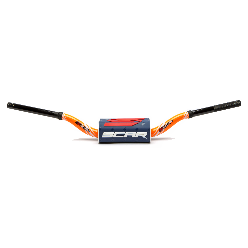 Handlebar Scar 28.6 mm O2 Graphic Colour bend McGrath KTM orange-blue S9172OR-DKBL