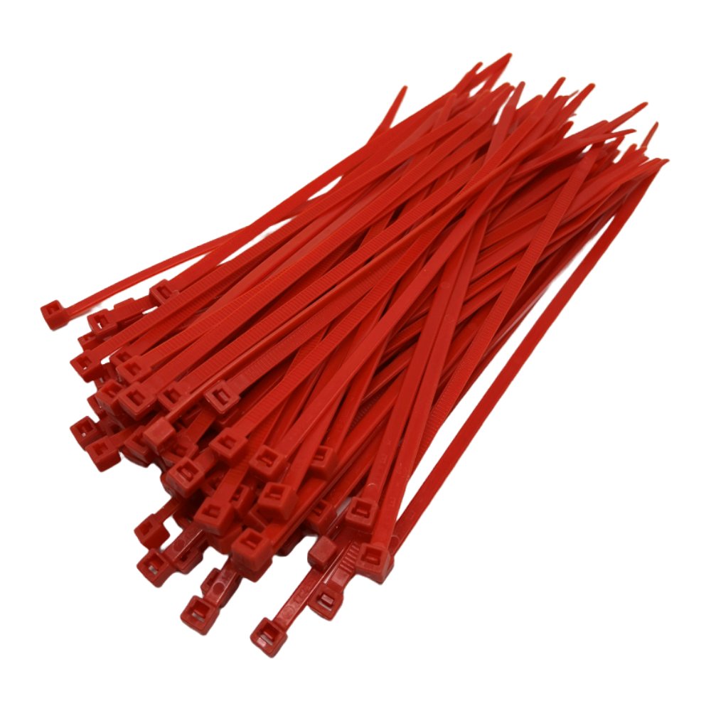 Nylon cable ties Artein 4,5 x 200 mm red
