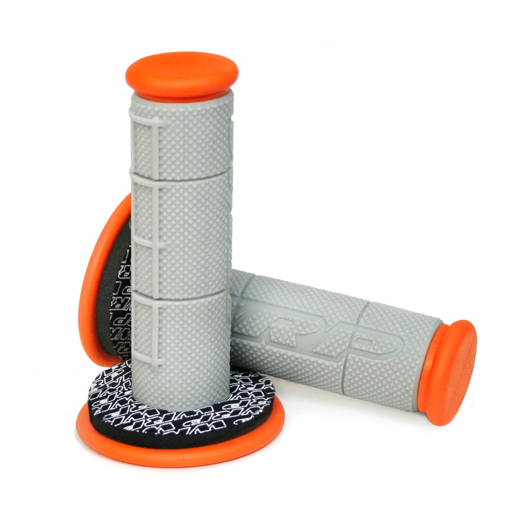 Pair of Grips off-road WRP e donut - orange grey