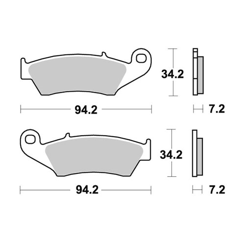 Brake pads WRP Beta RR 250 (13-25) front ceramic WG-7294-F4C